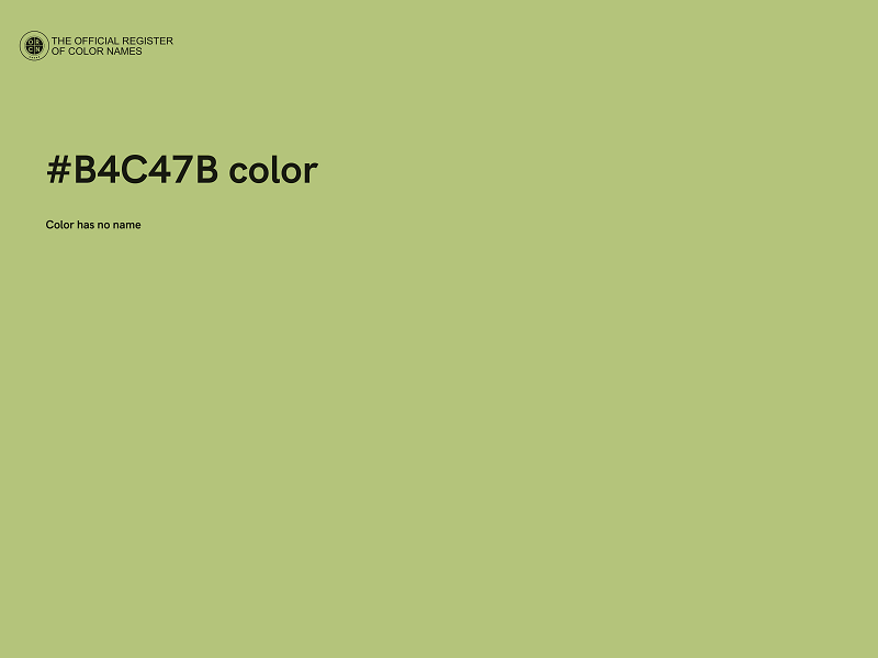 #B4C47B color image