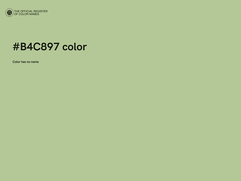 #B4C897 color image