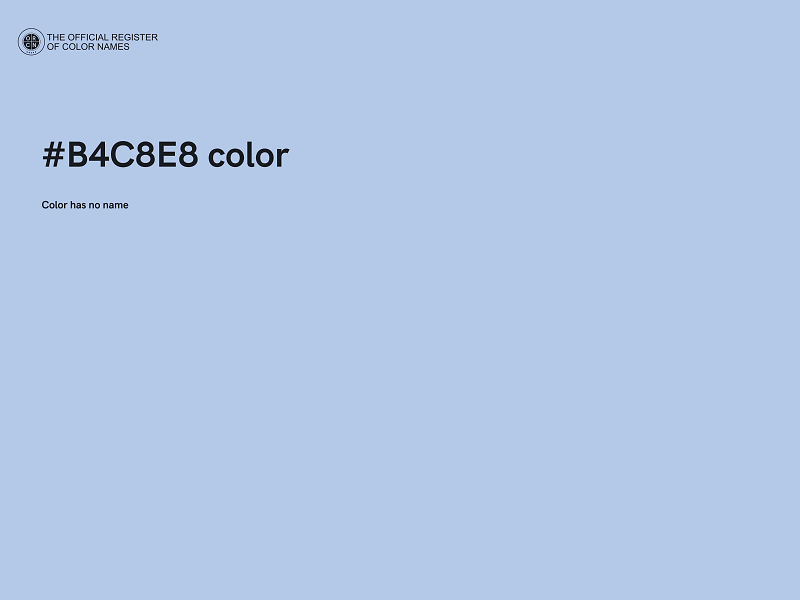 #B4C8E8 color image