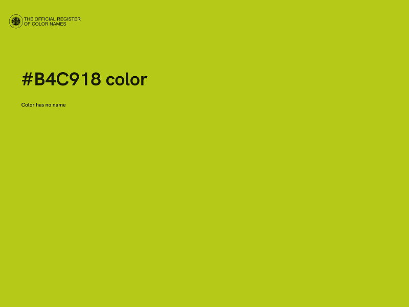 #B4C918 color image