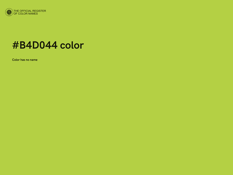 #B4D044 color image