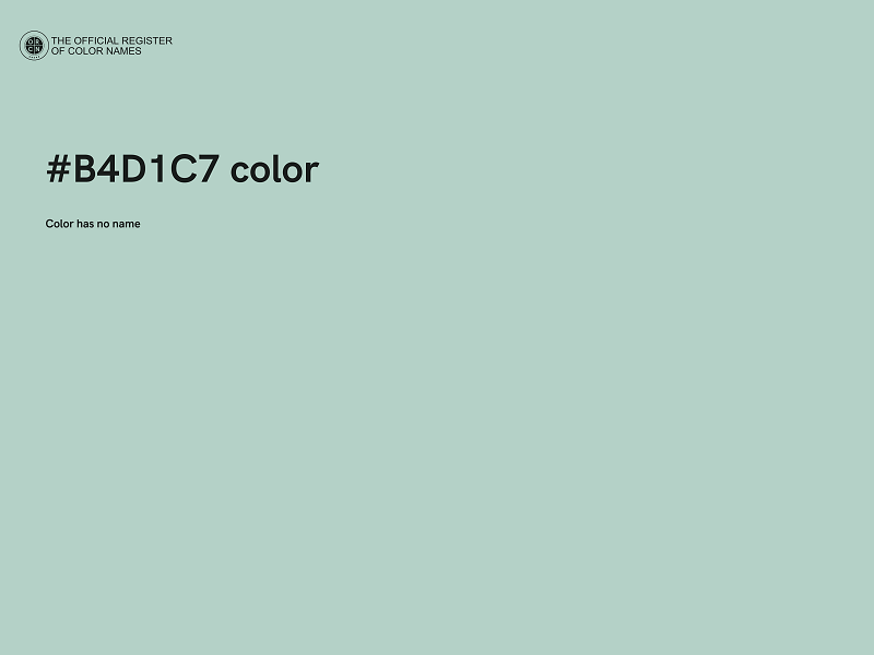 #B4D1C7 color image