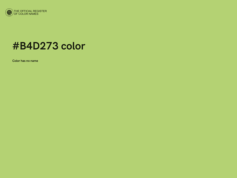 #B4D273 color image