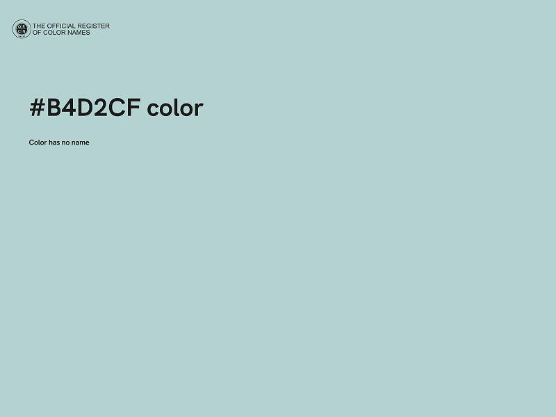 #B4D2CF color image