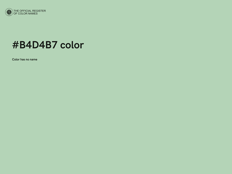 #B4D4B7 color image