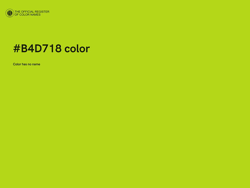 #B4D718 color image