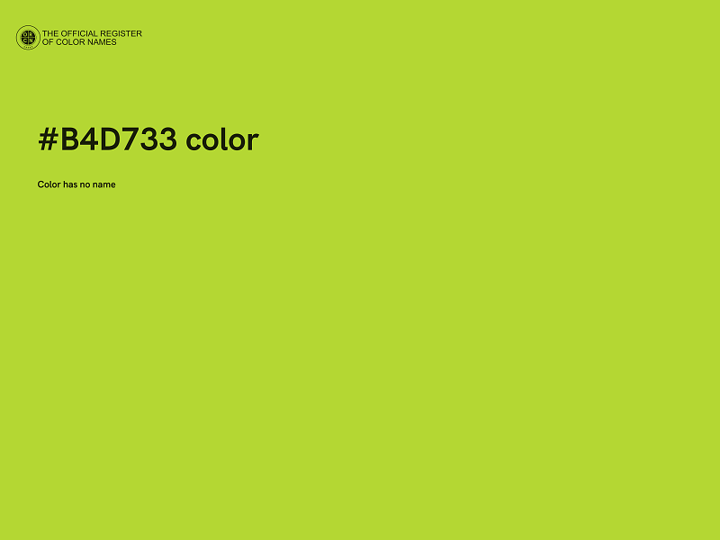 #B4D733 color image