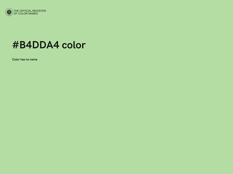 #B4DDA4 color image