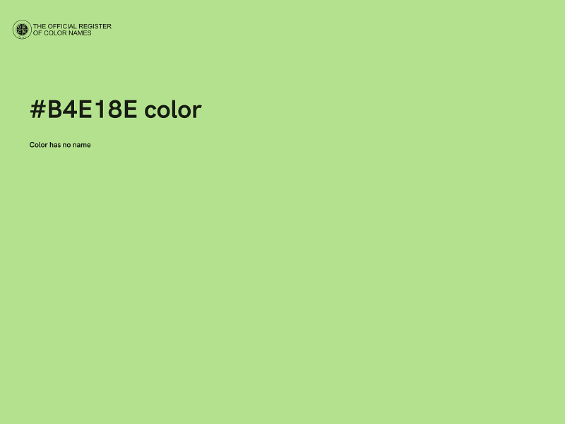 #B4E18E color image