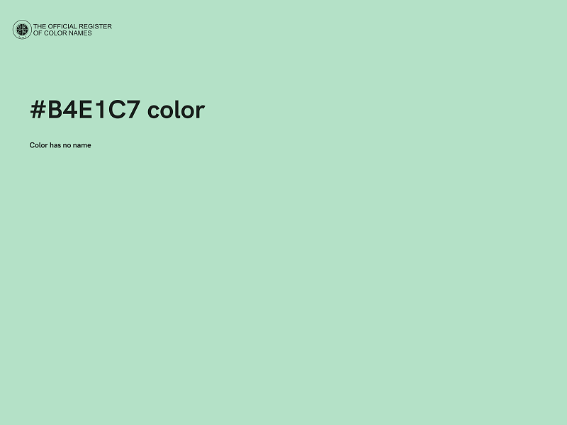 #B4E1C7 color image