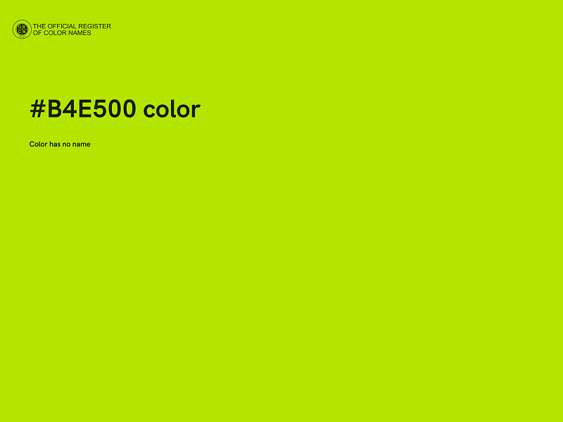 #B4E500 color image