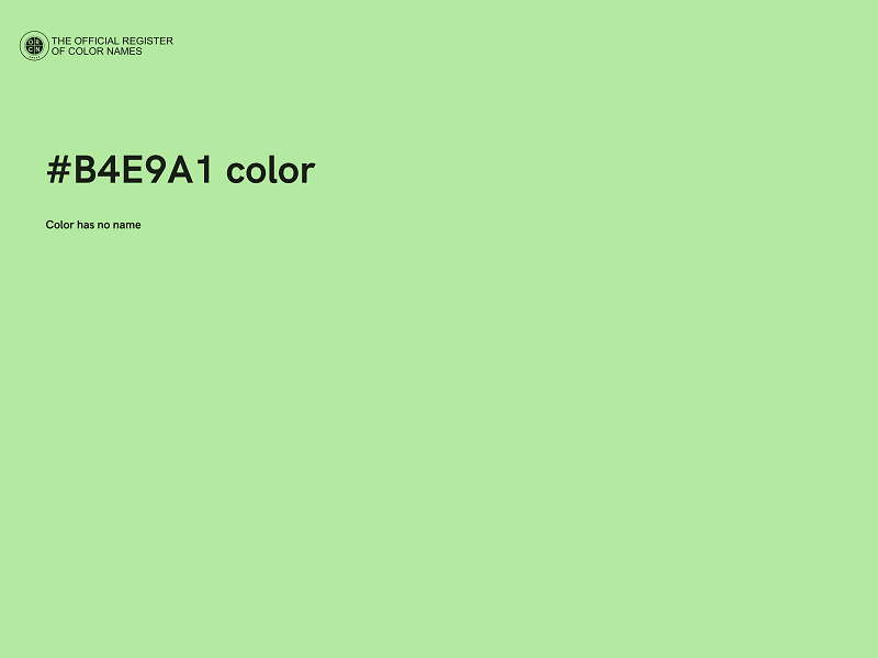 #B4E9A1 color image