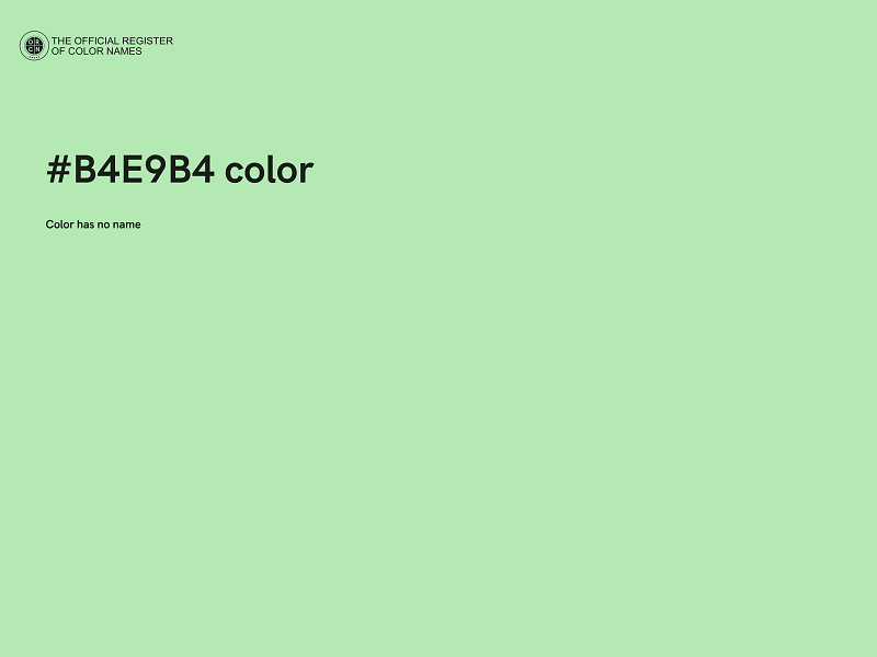 #B4E9B4 color image