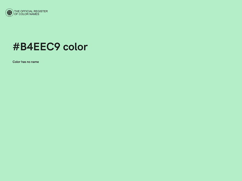 #B4EEC9 color image