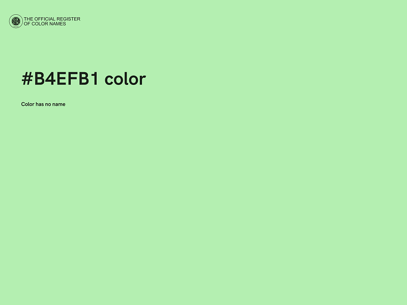 #B4EFB1 color image