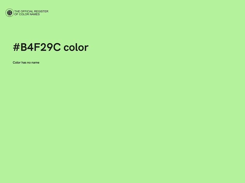 #B4F29C color image