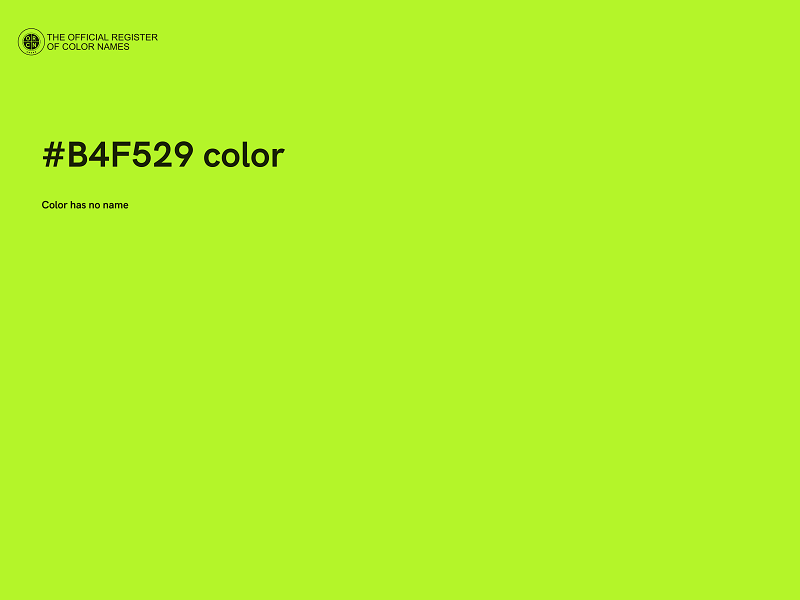 #B4F529 color image