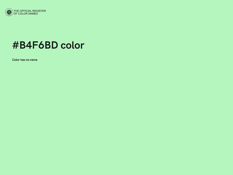 #B4F6BD color image