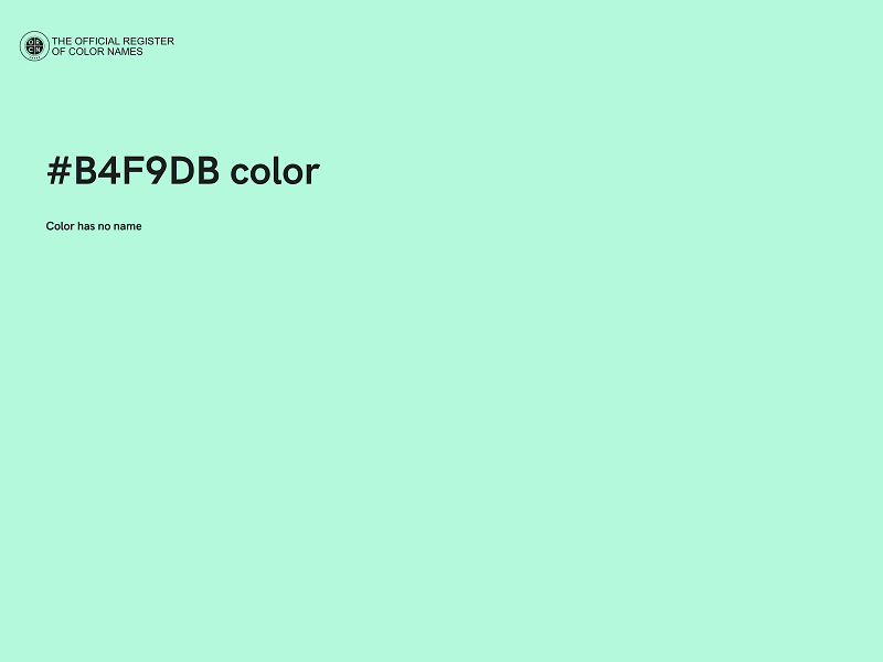 #B4F9DB color image