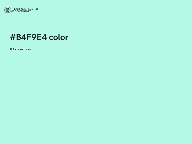 #B4F9E4 color image