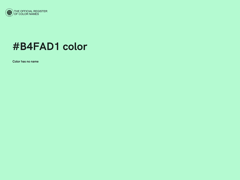 #B4FAD1 color image