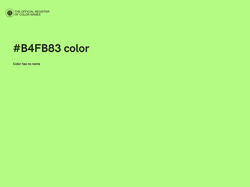 #B4FB83 color image