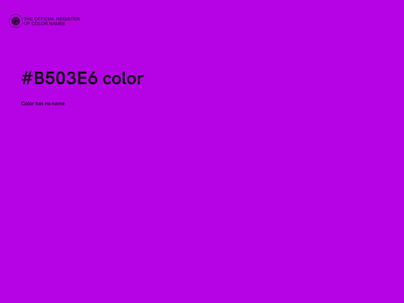 #B503E6 color image