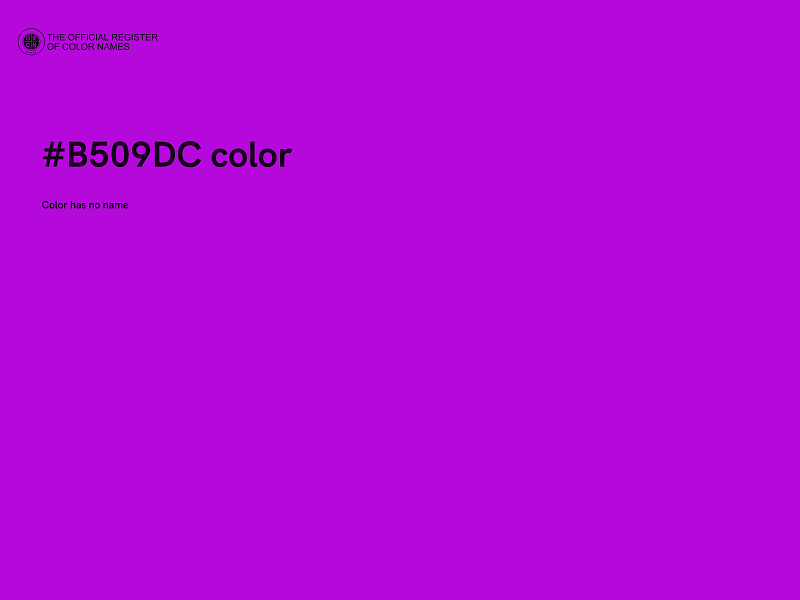 #B509DC color image