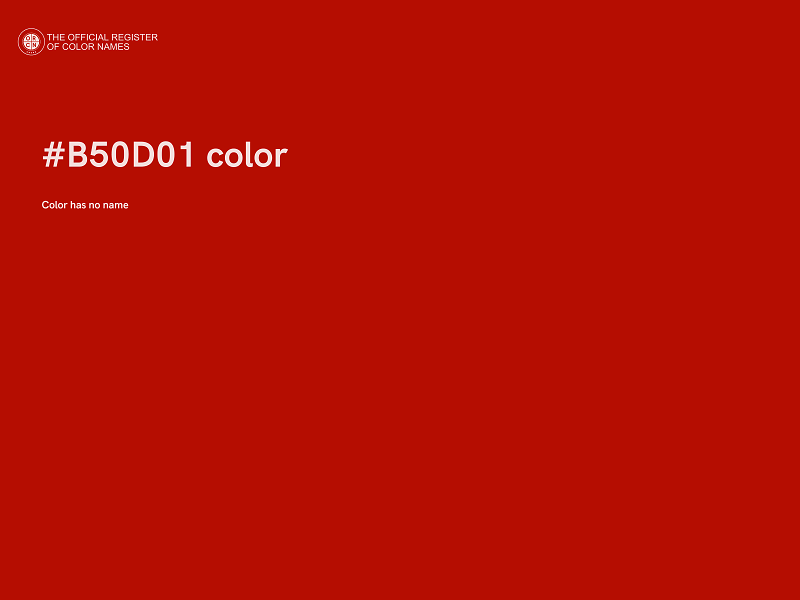 #B50D01 color image