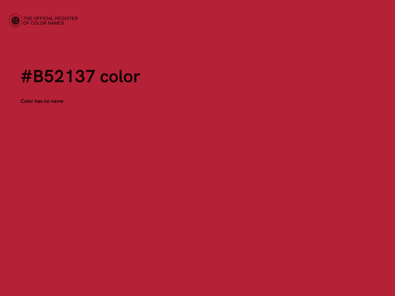 #B52137 color image