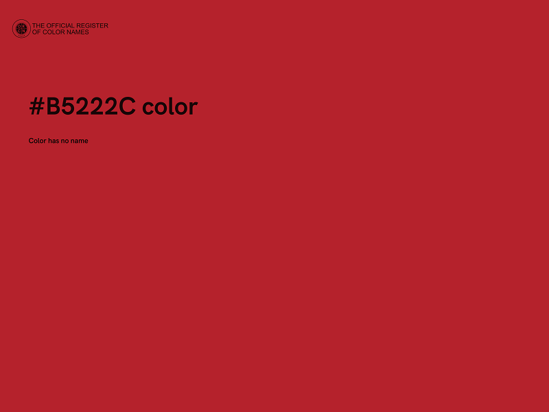 #B5222C color image