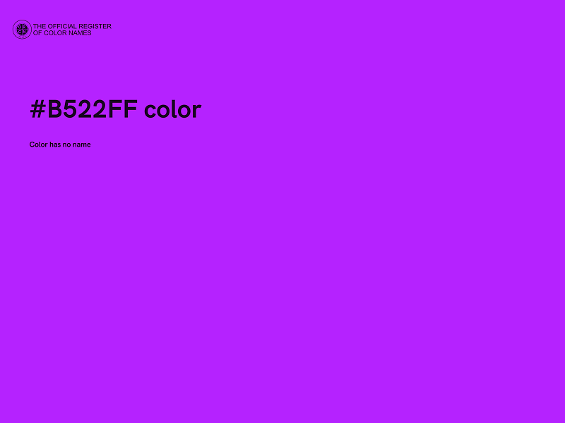 #B522FF color image