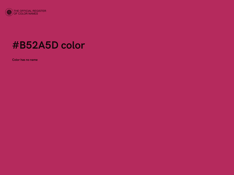 #B52A5D color image