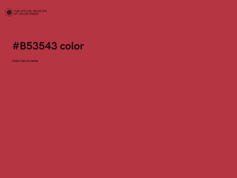 #B53543 color image