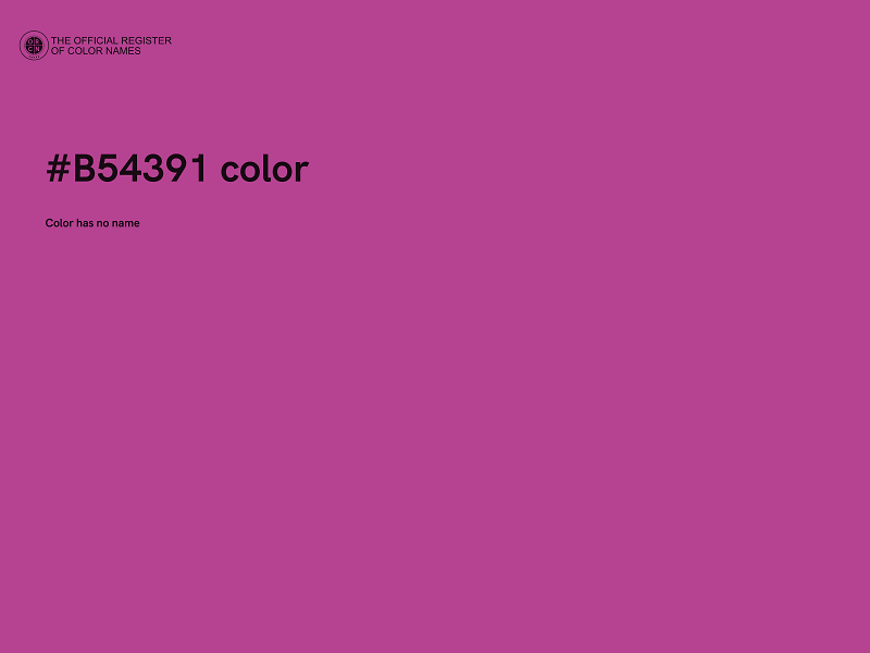 #B54391 color image