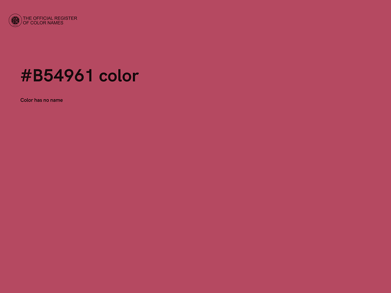 #B54961 color image