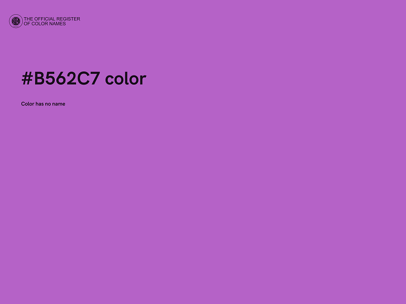 #B562C7 color image