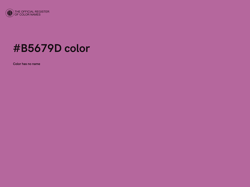 #B5679D color image