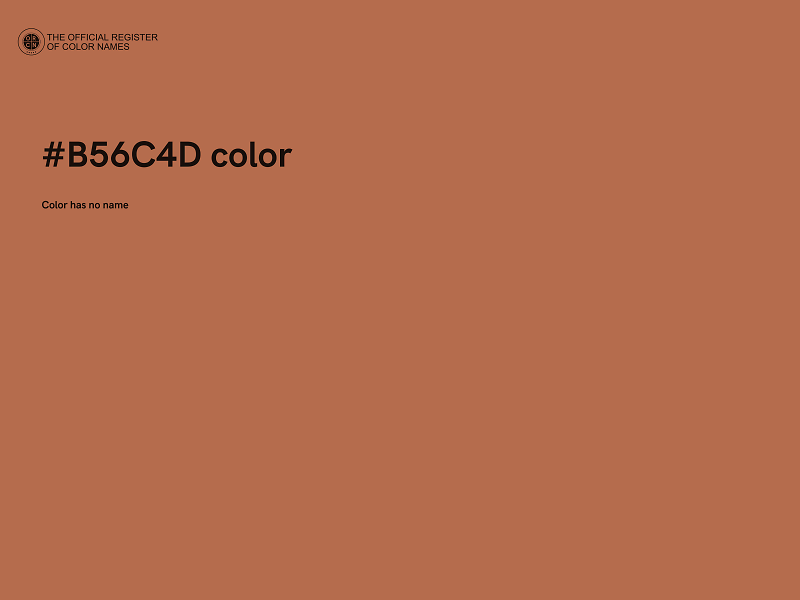 #B56C4D color image