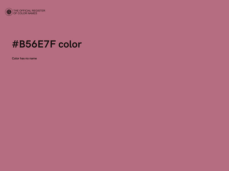 #B56E7F color image