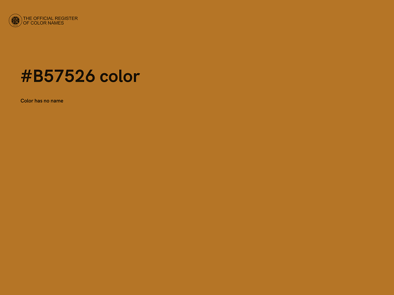 #B57526 color image