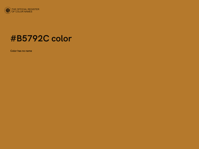 #B5792C color image