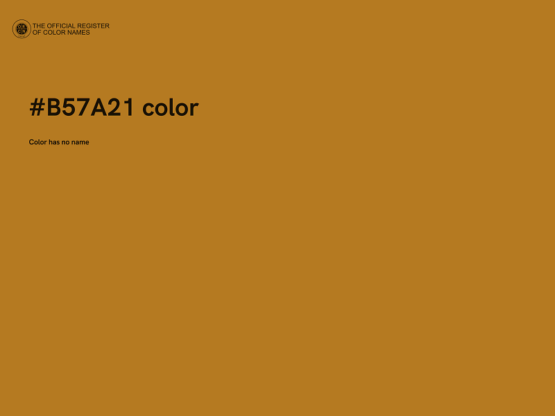 #B57A21 color image