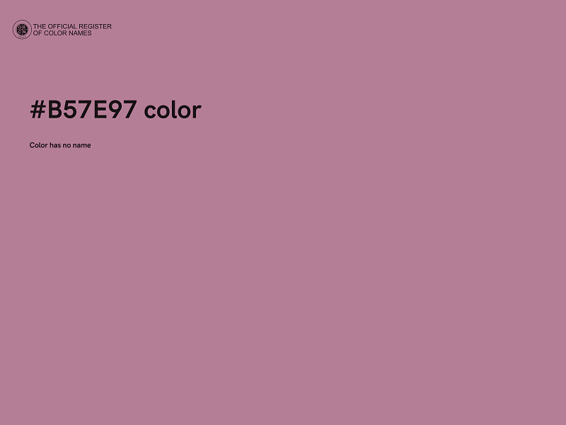 #B57E97 color image