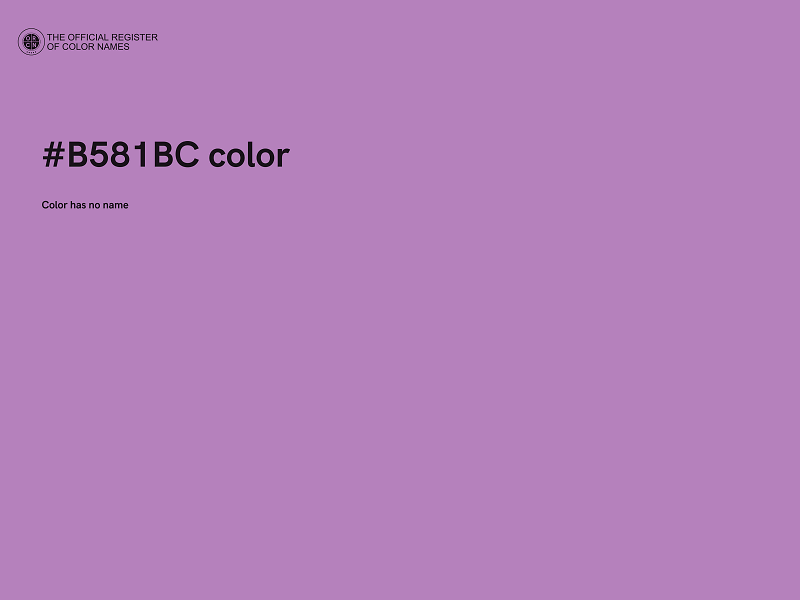 #B581BC color image