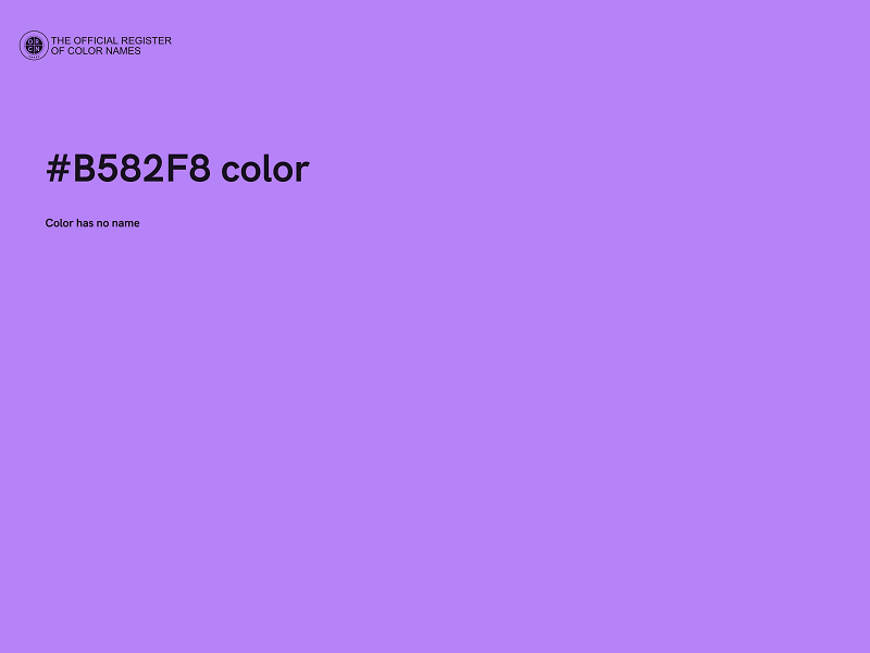 #B582F8 color image