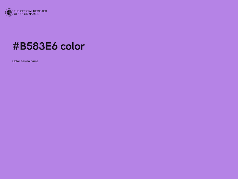 #B583E6 color image