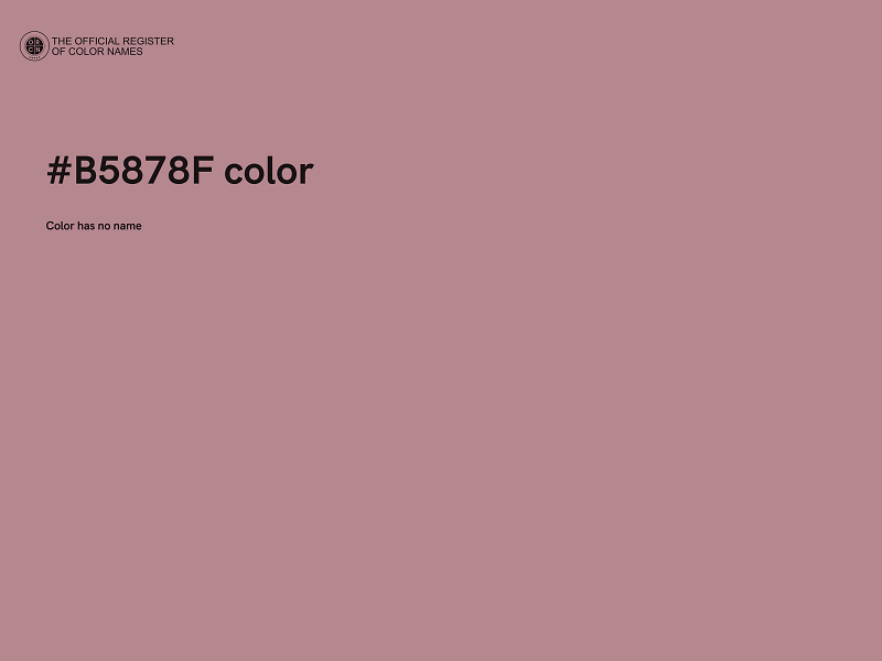 #B5878F color image