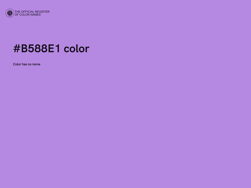 #B588E1 color image