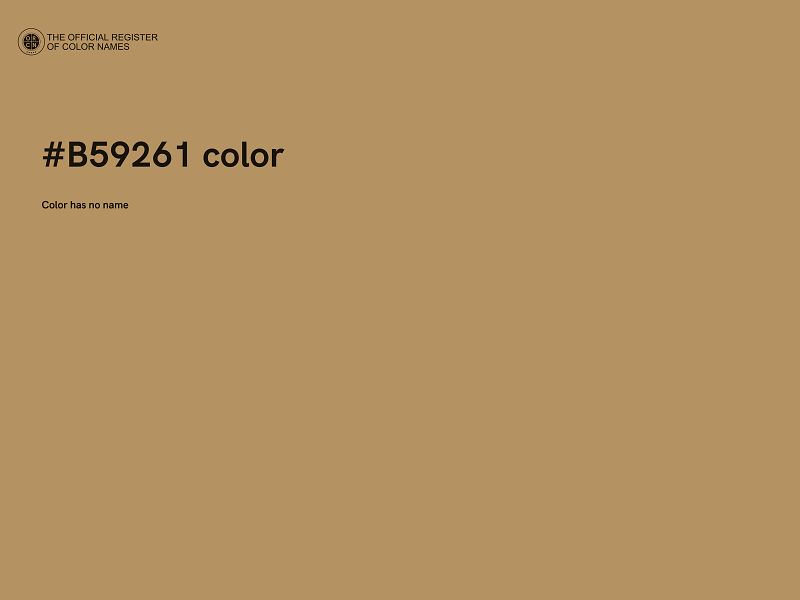 #B59261 color image